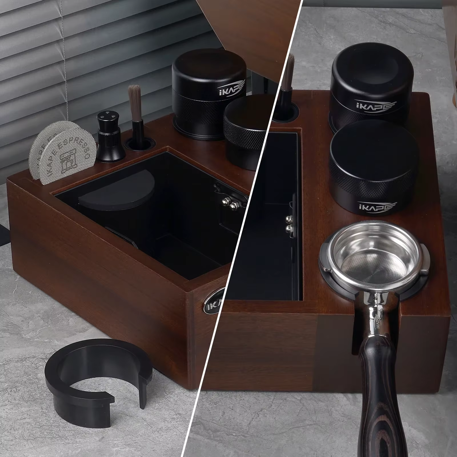 Coffee Knock Box - IKAPE V2 Coffee Knock Box, Integrated