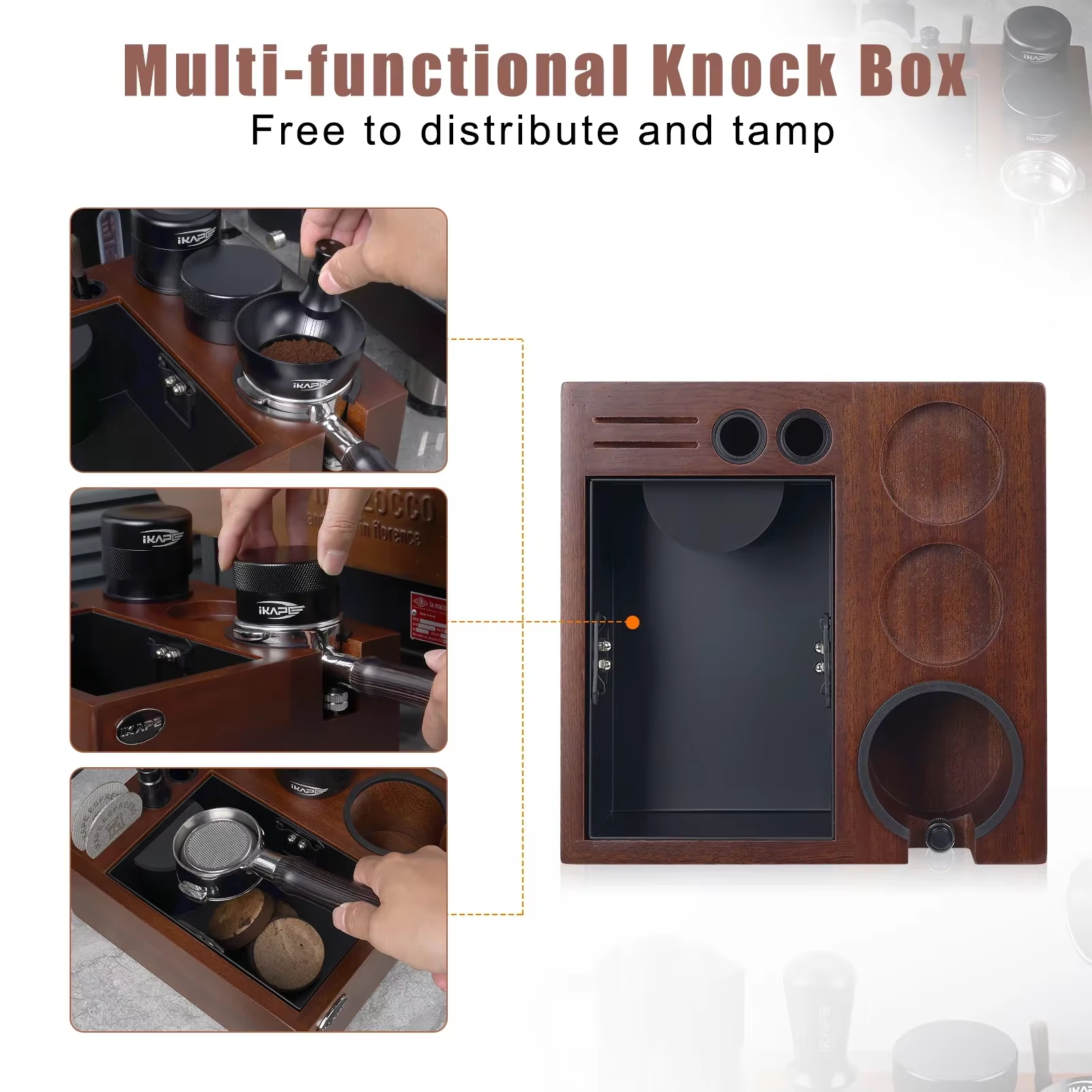 IKAPE V2 Coffee Knock Box, Int - Coffee Knock Box reseña y precio