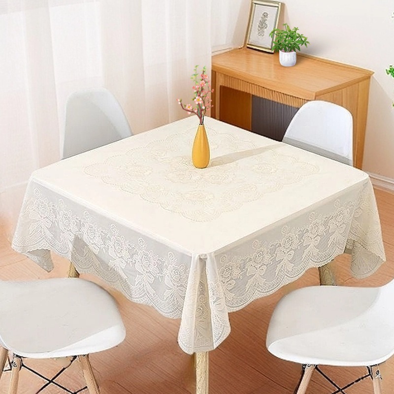 Elegant Off-White Bow Pvc Tabl - Coffee Equipment At Home reseña y precio