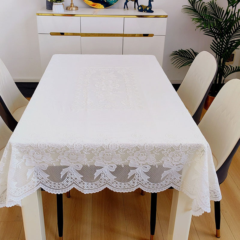Elegant Off-White Bow Pvc Tabl - Coffee Equipment At Home reseña y precio