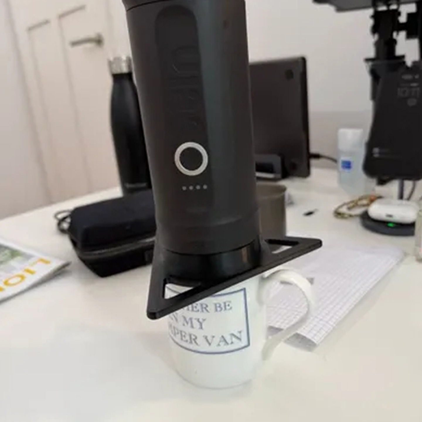 Portable Espresso Maker Stand  - Coffee Equipment Holder reseña y precio