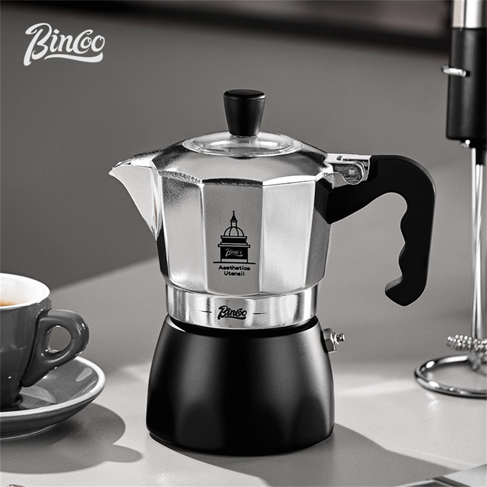 BINCOO Double Valve Moka Pot，E - Coffee Equipment At Home reseña y precio