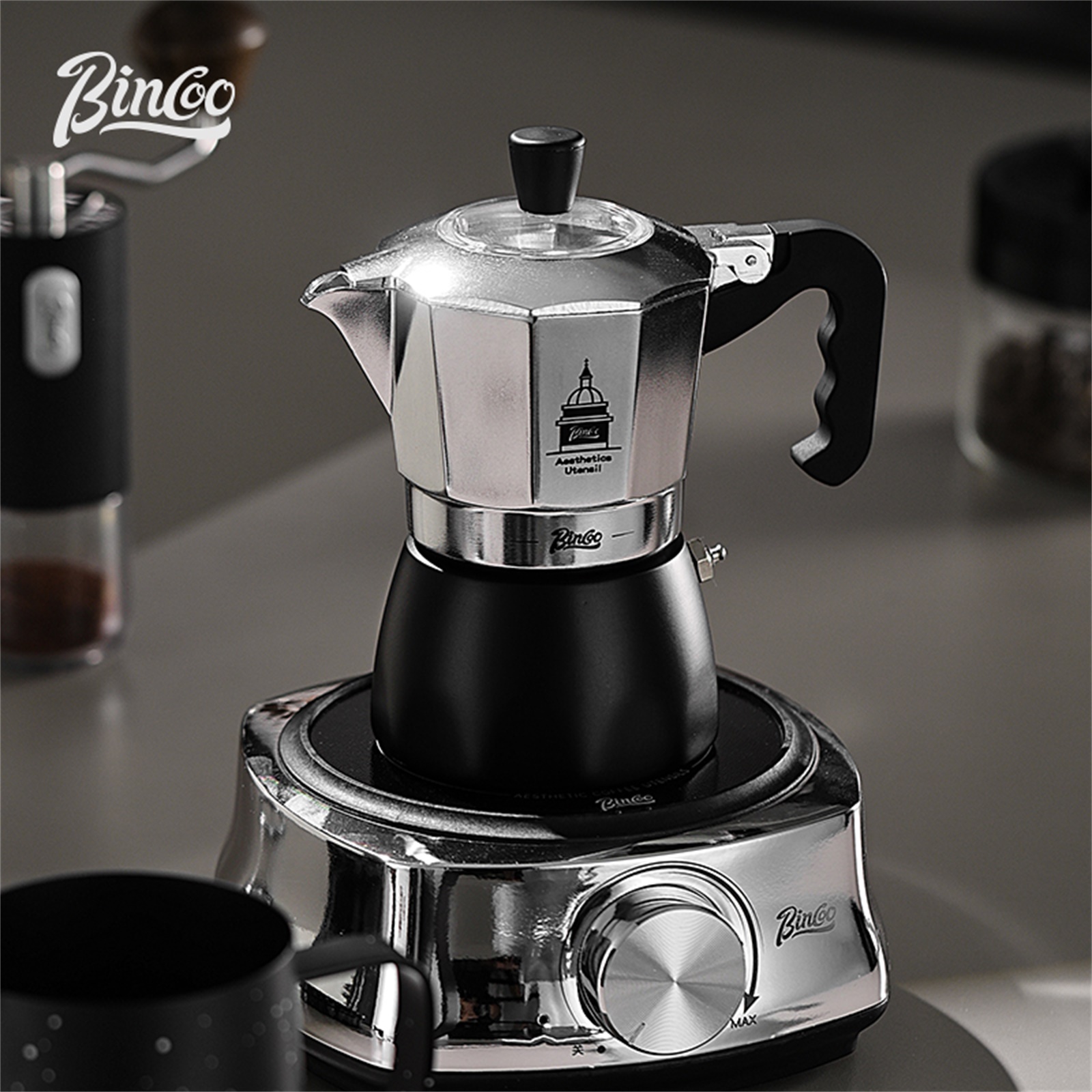 BINCOO Double Valve Moka Pot，E - Coffee Equipment At Home reseña y precio