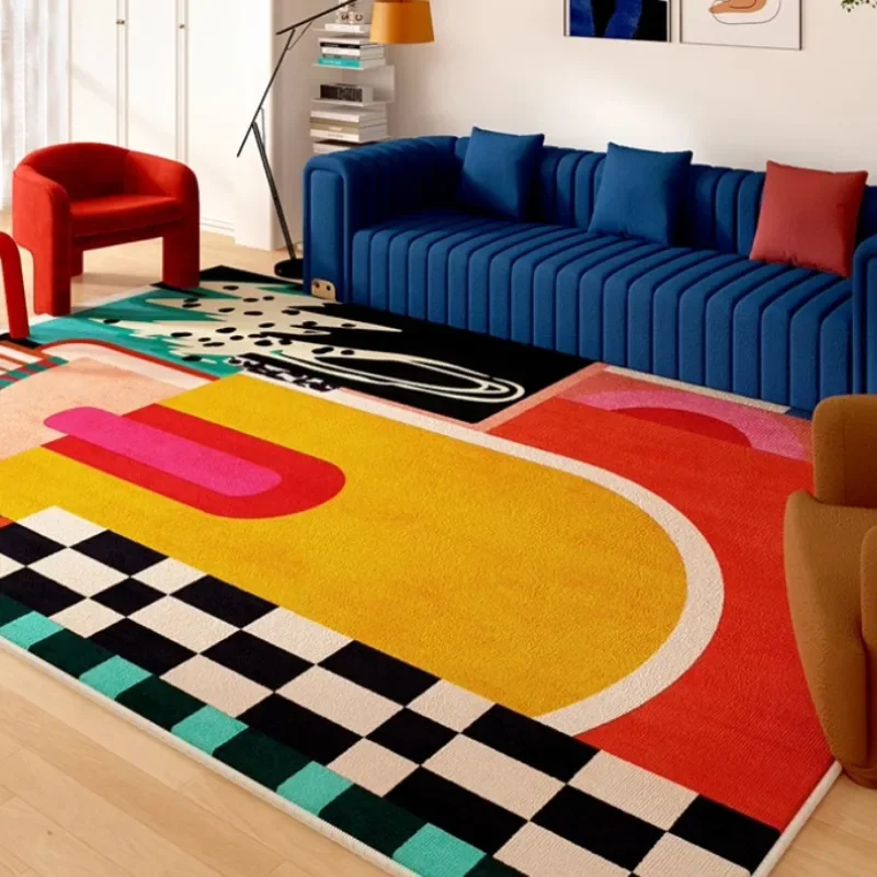 Living Room Carpet Art Irregul - Coffee Equipment At Home reseña y precio
