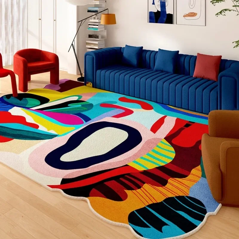 Living Room Carpet Art Irregul - Coffee Equipment At Home reseña y precio