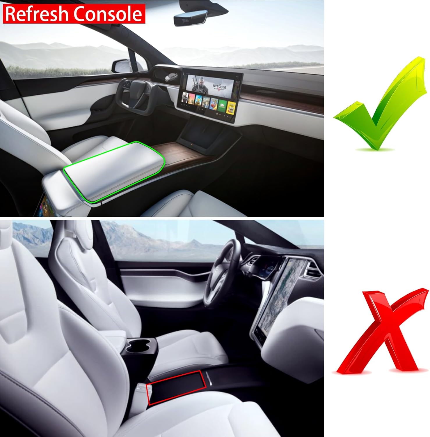 For Tesla Model S Model X Plai - Coffee X reseña y precio