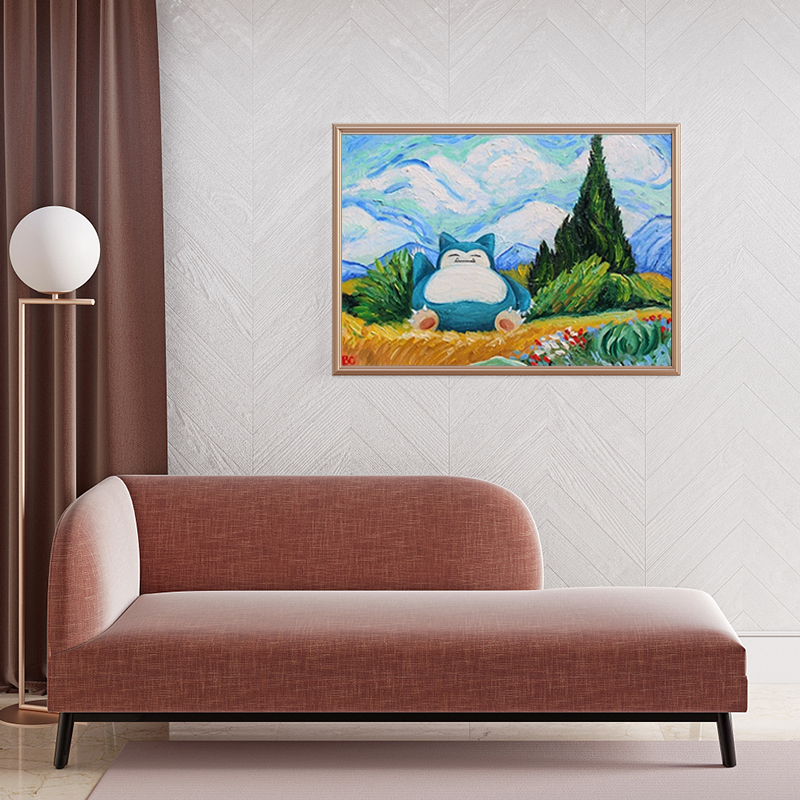 Pokemon Snorlax Van Gogh Print - Coffee X reseña y precio