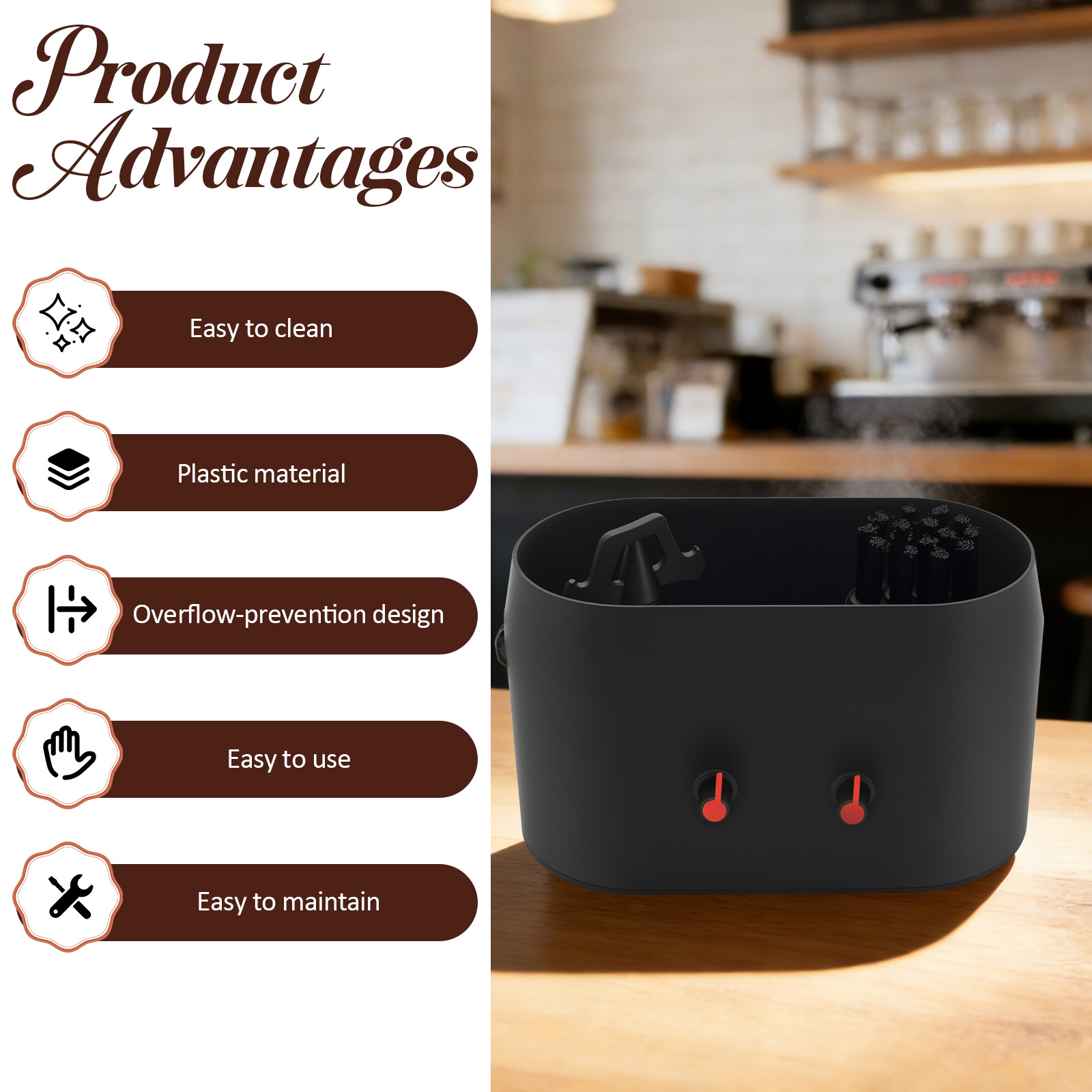 Automatic Knock Box Cleaner El - Coffee Equipment Holder reseña y precio