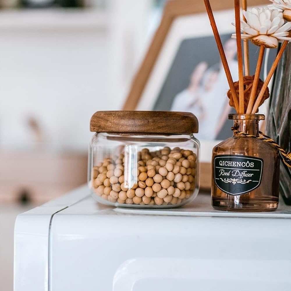 Glass Food  Containers with Wo - Coffee X reseña y precio