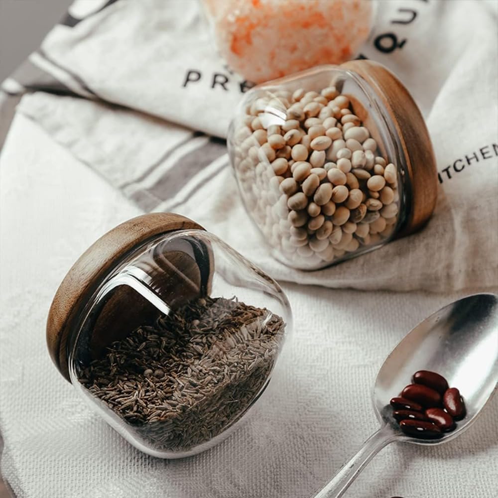 Glass Food  Containers with Wo - Coffee X reseña y precio