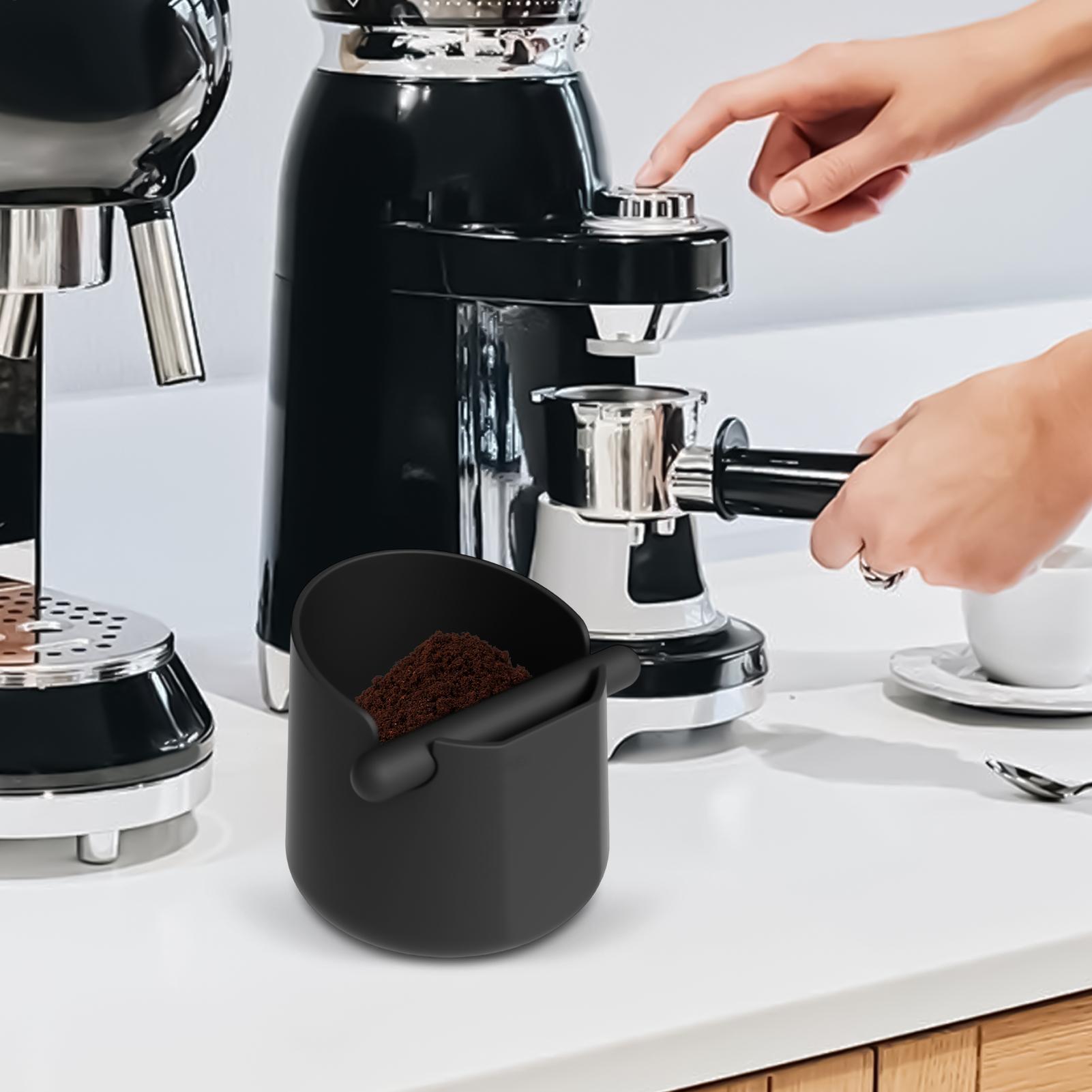 Coffee grounds tapping box wit - Coffee Knock Box reseña y precio