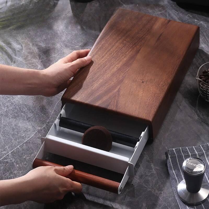 Walnut Coffee Knock Box Espres - Coffee Knock Box reseña y precio