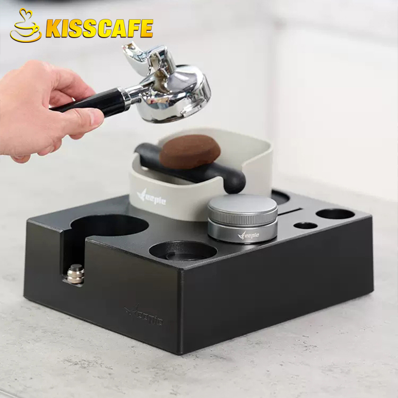 Coffee Tamper Station Mat Stan - Coffee Knock Box reseña y precio