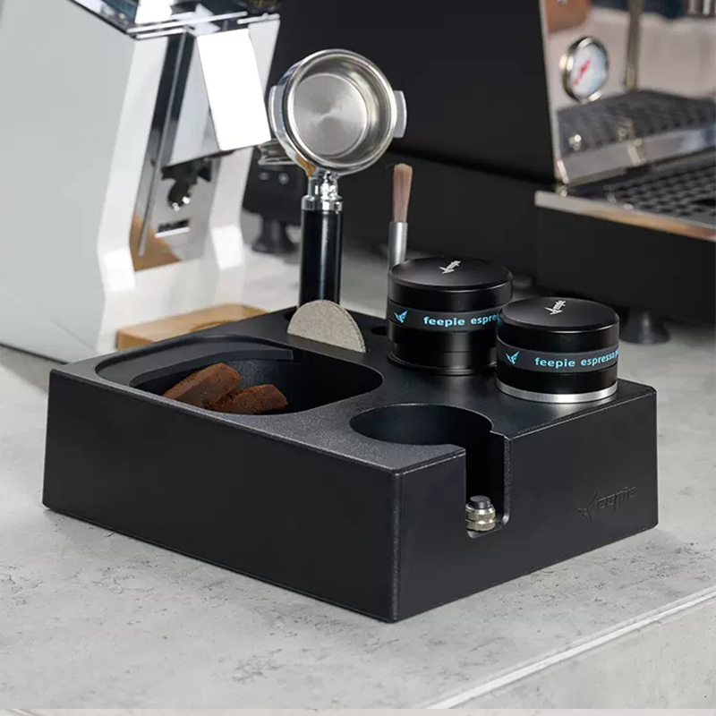 Coffee Tamper Station Mat Stan - Coffee Knock Box reseña y precio