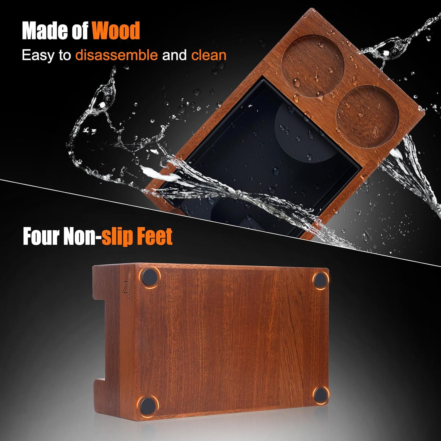 MUVNA Espresso Knock Box, Coff - Coffee Knock Box reseña y precio