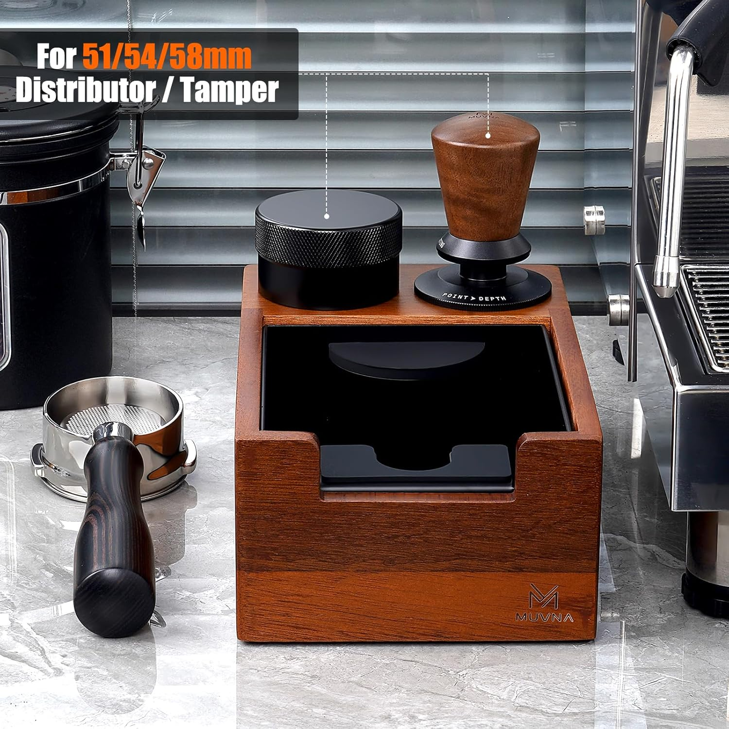 MUVNA Espresso Knock Box, Coff - Coffee Knock Box reseña y precio