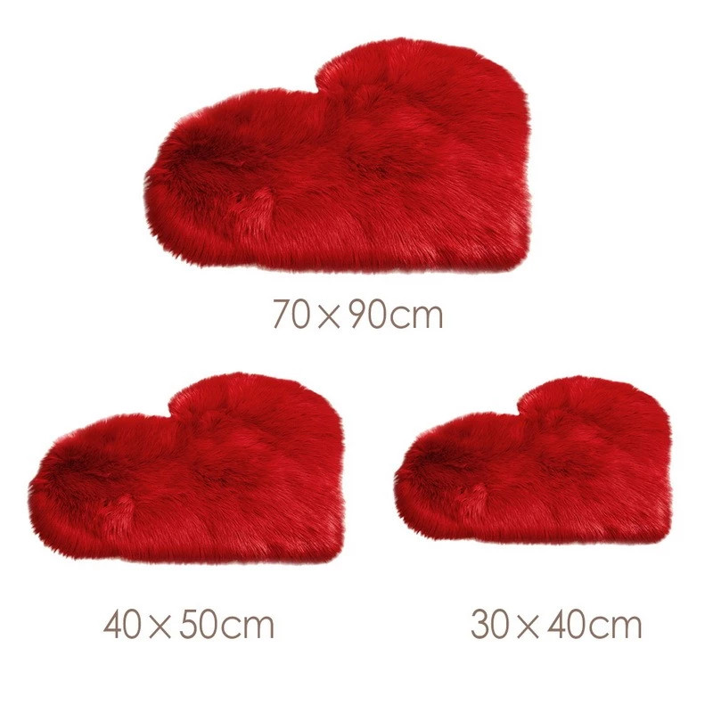 Furry Solid Color Heart Rug Be - Coffee Equipment At Home reseña y precio